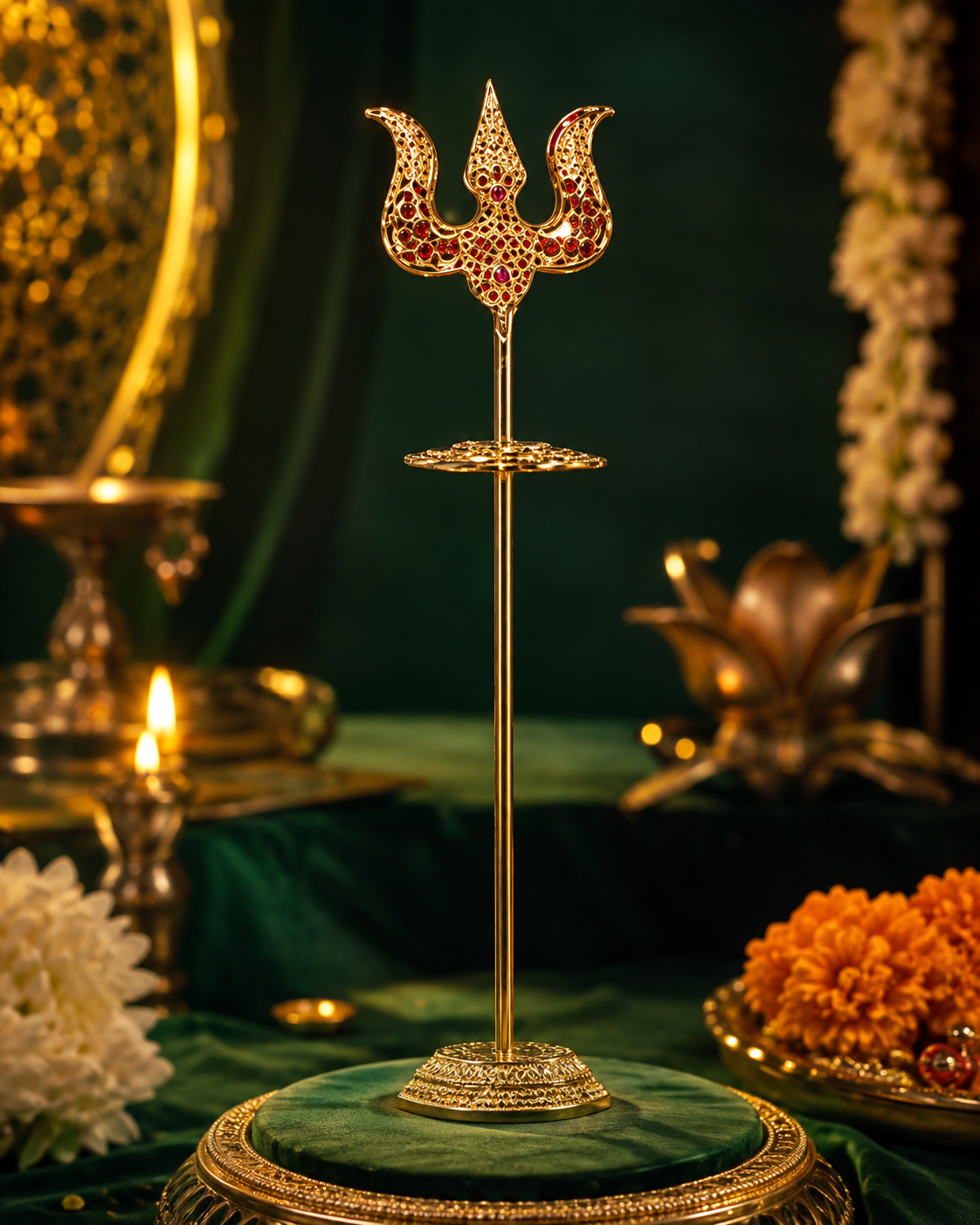 Mahadev Trishul Ganapati Decor