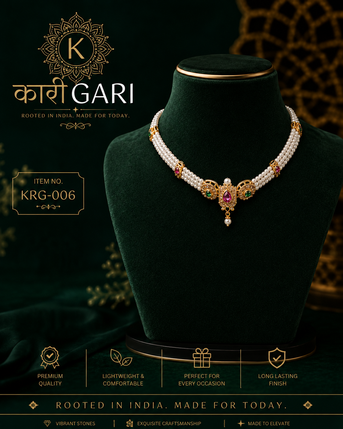 Madhuri Pearl Necklace