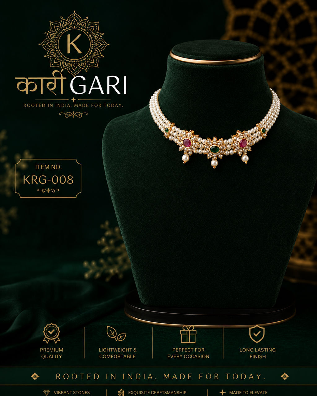Pushpa Pearl Necklace